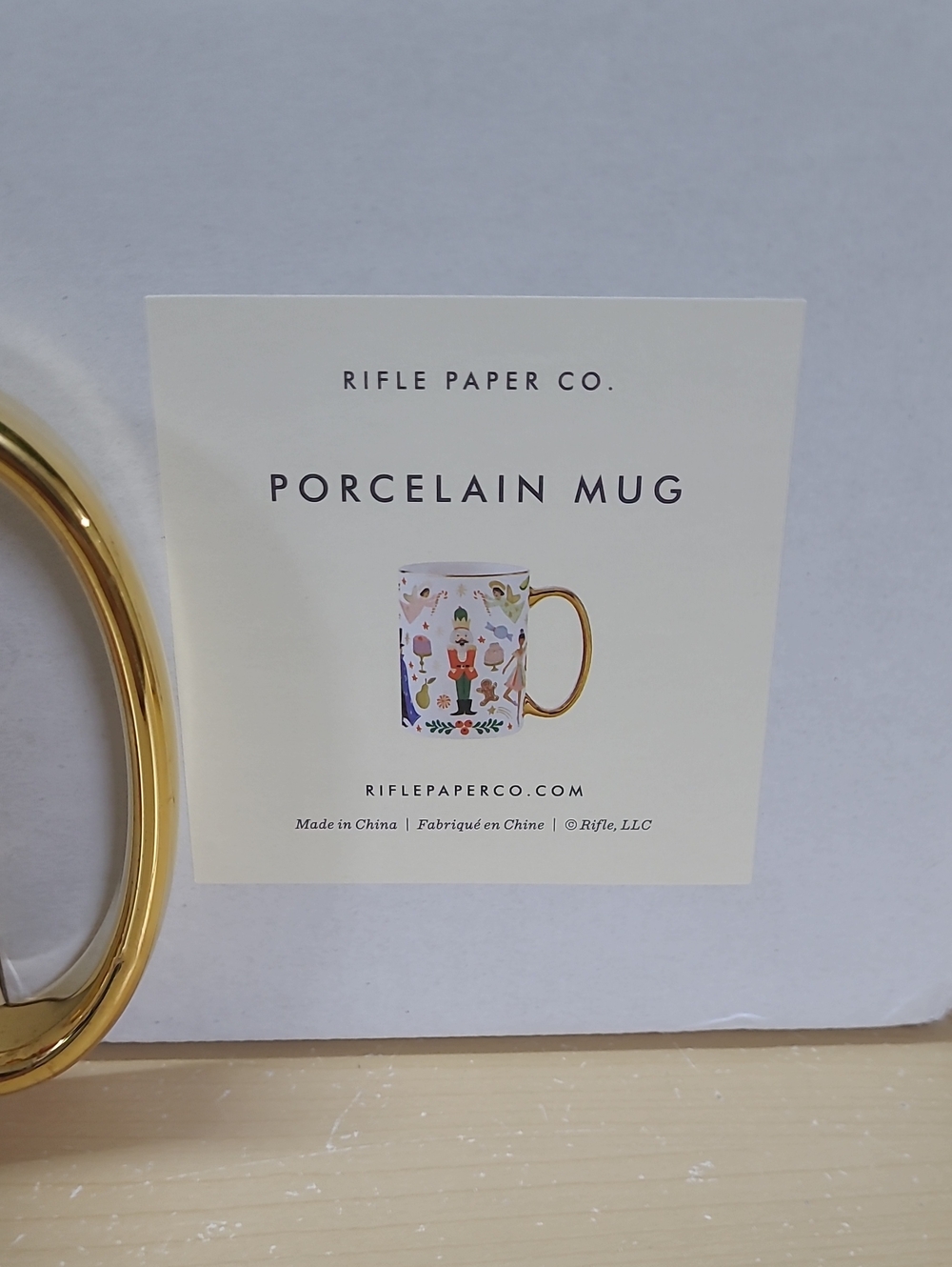 Rifle Paper Co. Nutcracker Mug 16oz Porcelain Illustrated Designs New in Box - Picture 7 of 7